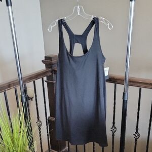 Ideology Black Racerback Athletic Dress With Shorts Underneath